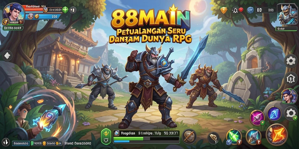 Gameplay menegangkan dalam 88MAIN yang penuh dengan aksi RPG.