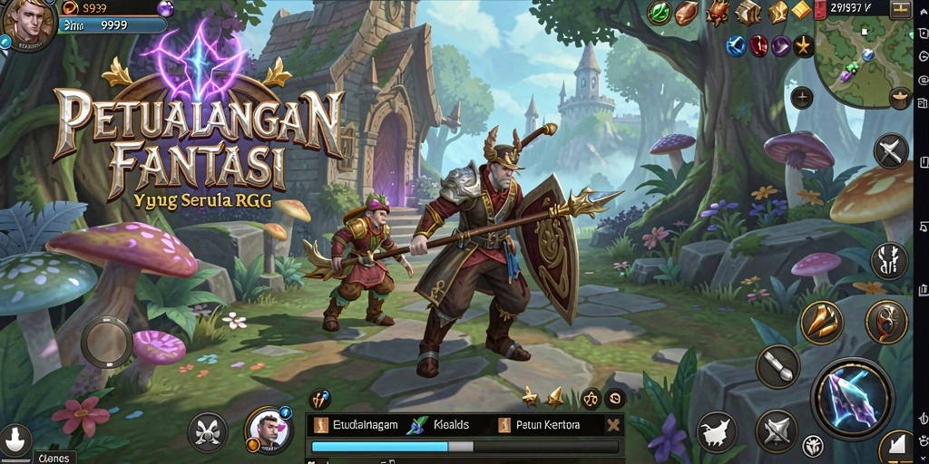 Tampilan gameplay seru dalam petualangan RPG 9939.