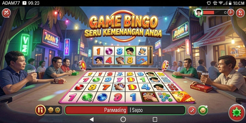 Gameplay ADAM77 menunjukkan keseruan dalam permainan Bingo.