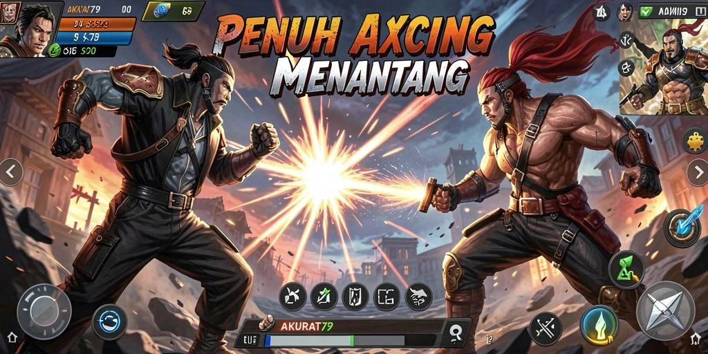 Screenshot gameplay AKURAT79 yang menampilkan aksi pertarungan yang seru.