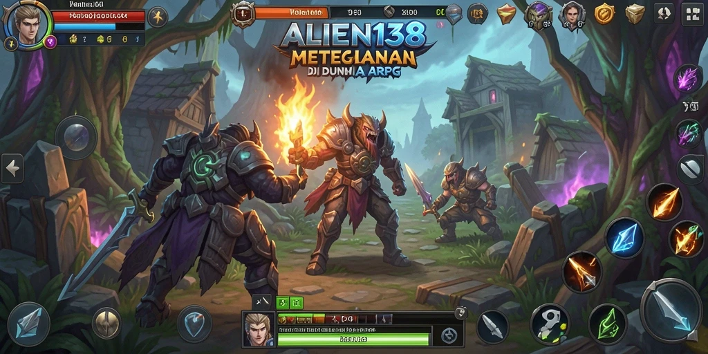 Screenshot gameplay <strong>ALIEN138</strong> menampilkan pertarungan epik dan karakter menawan.