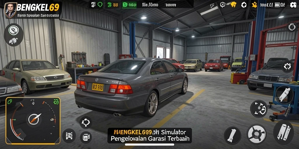 Tampilan gameplay BENGKEL69 yang seru dan menantang.