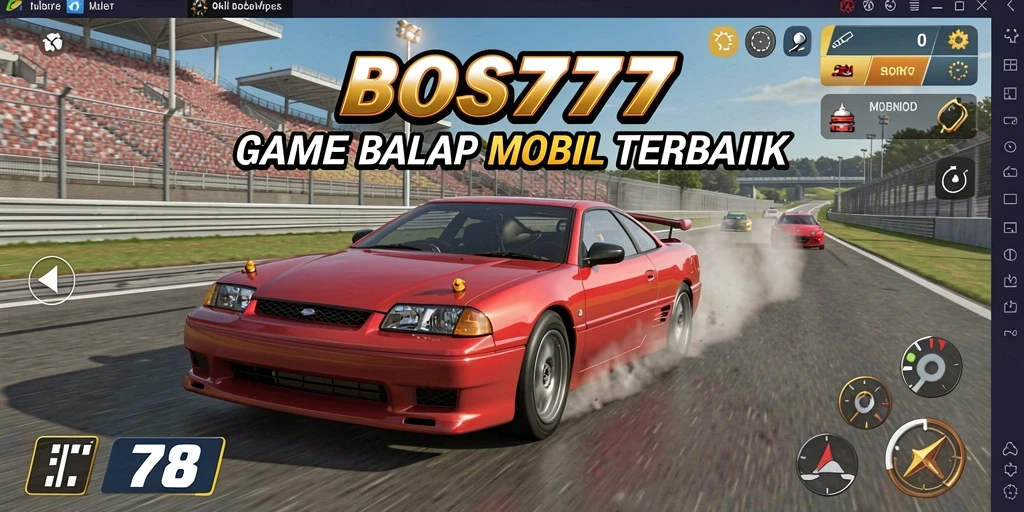 Screenshot gameplay BOS777 menampilkan aksi balap yang mendebarkan dan grafik yang memukau.