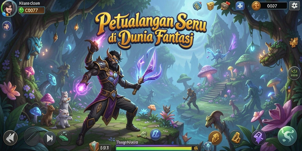 Tampilan menarik dari gameplay C0077 yang penuh petualangan.