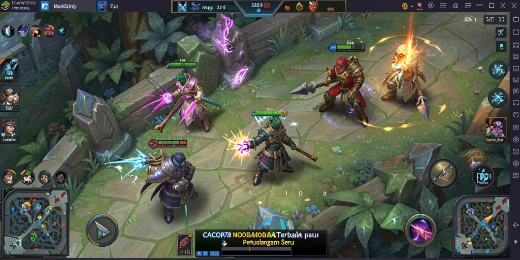 Tangkapan layar utama gameplay menampilkan pertarungan seru dalam <strong>CACOR78</strong>.