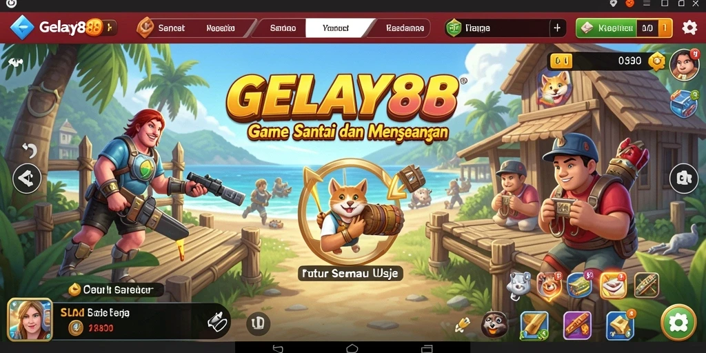 Tampilan gameplay dari GELAY88 yang penuh warna dan menarik.