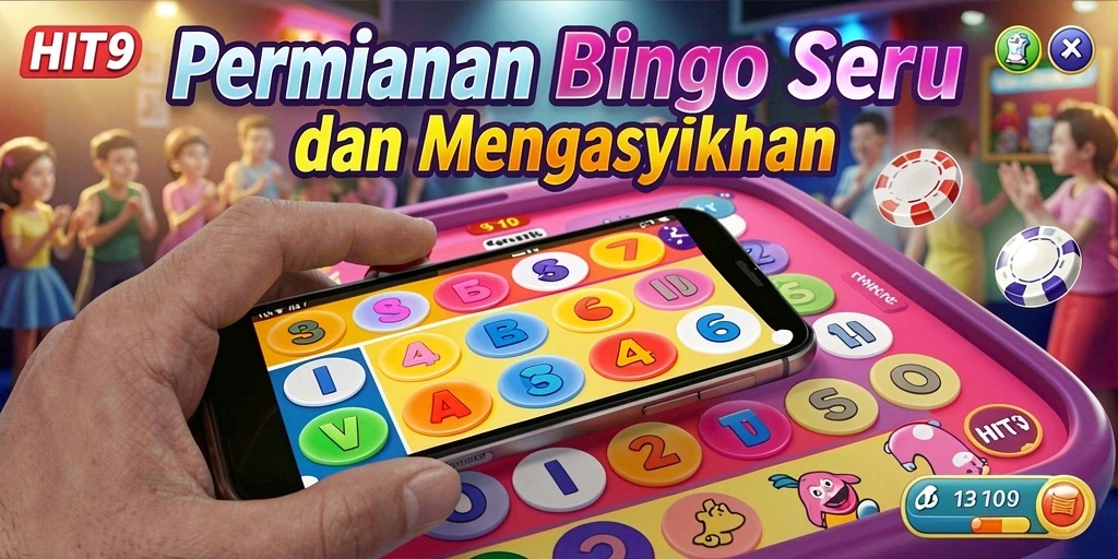 Screenshot utama HIT9 menampilkan gameplay Bingo yang seru dan interaktif.