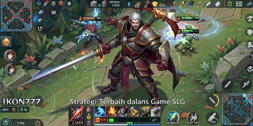 Tampilan menarik dari gameplay SLG di IKON777.