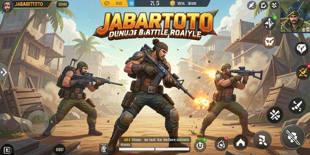 Screenshot gameplay JABARTOTO memperlihatkan pertempuran seru dan strategis.