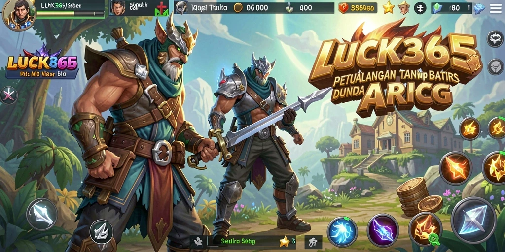 Tampilan seru dari gameplay ARPG di LUCK365.