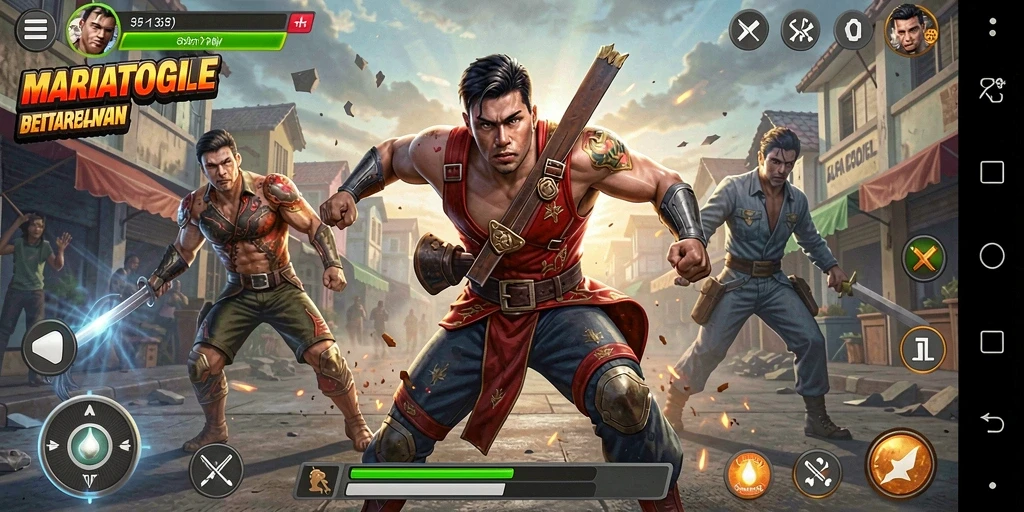 Tampilan gameplay mendebarkan dalam MARIATOGEL.