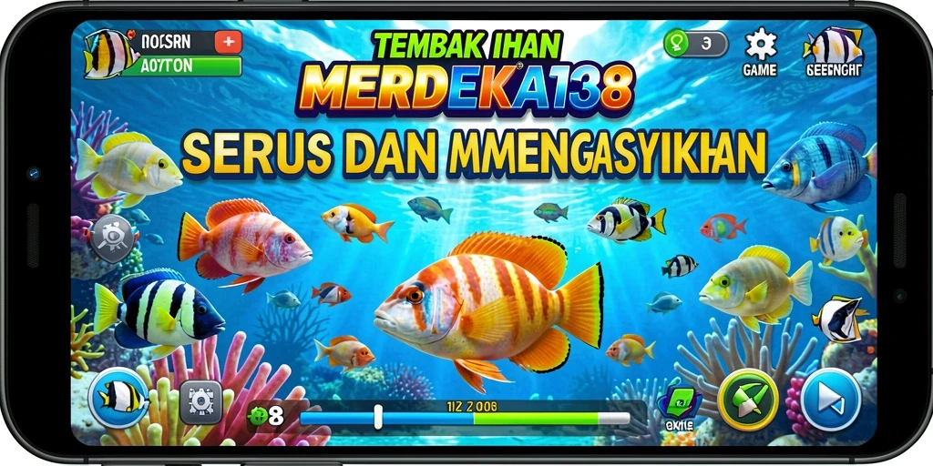 Tampilan gameplay Tembak Ikan yang menarik di MERDEKA138.