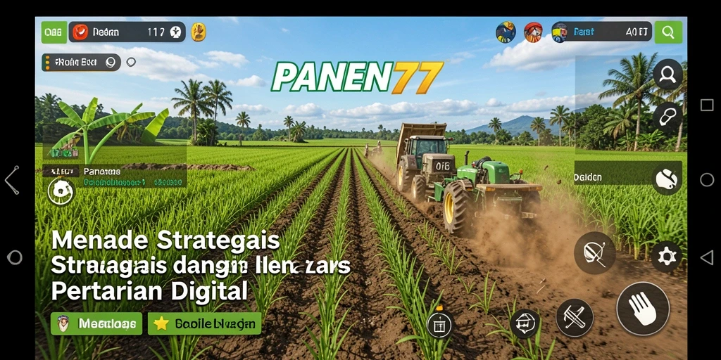 Tangkapan layar gameplay PANEN77 yang memperlihatkan strategi bertani.
