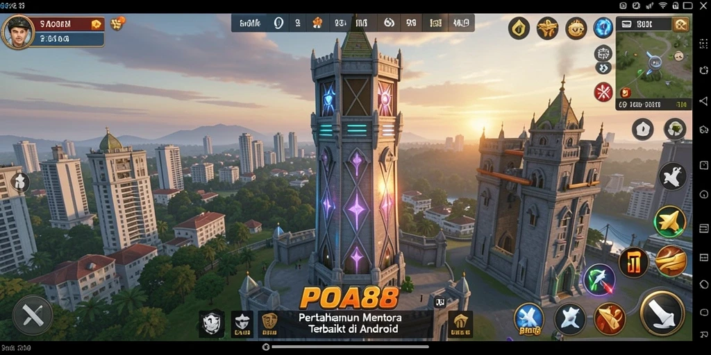Gameplay seru dalam <strong>POA88</strong> menunjukkan strategi Tower Defense yang mendebarkan.