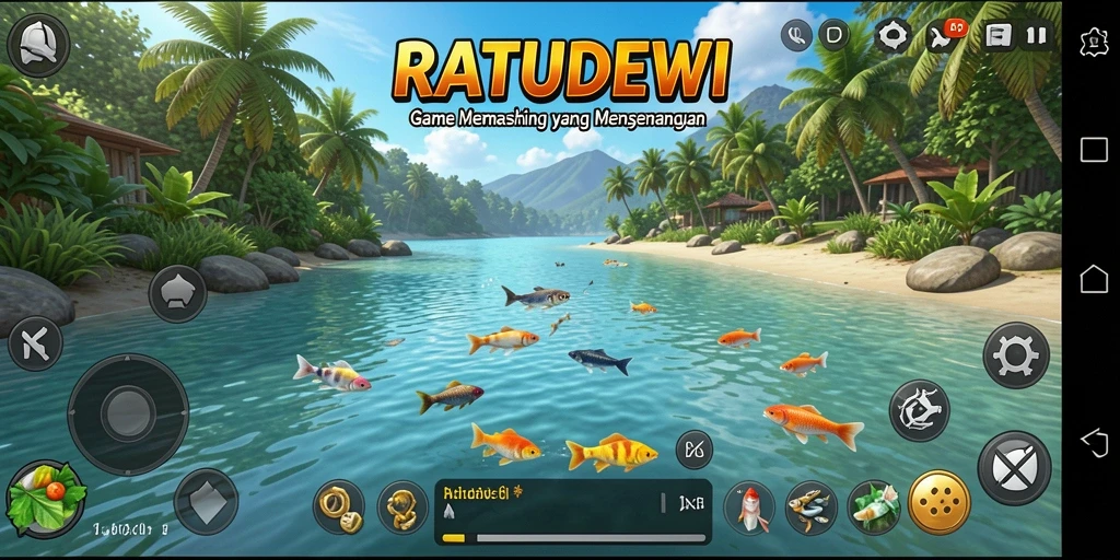 Tangkapan ikan yang luar biasa dalam gameplay RATUDEWI.