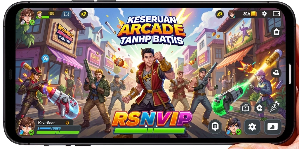 Screenshot gameplay RSNVIP yang menampilkan momen seru dalam permainan Arcade.
