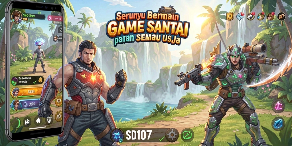 Tampilan gameplay SD107 yang mengasyikkan dan penuh warna.