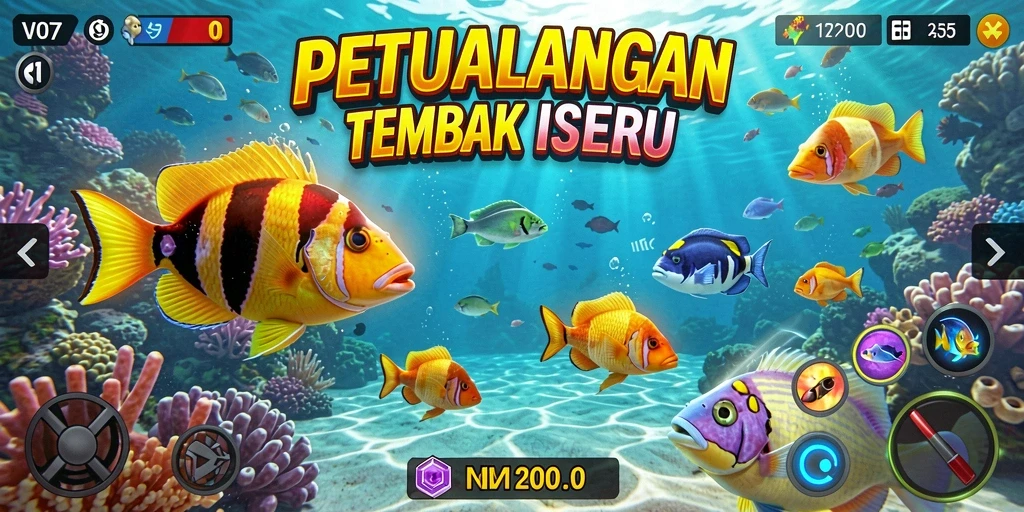 Screenshot gameplay Tembak Ikan di V07 yang penuh aksi.