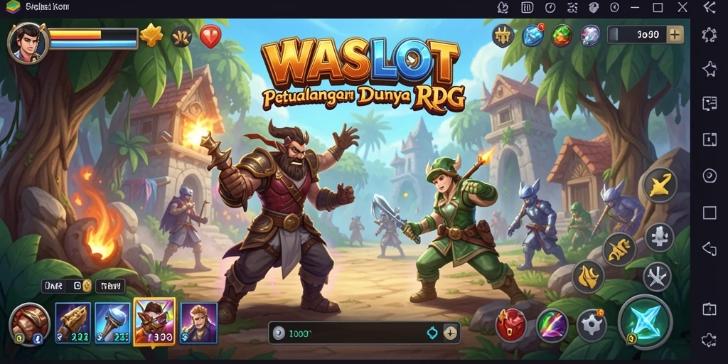 Tampilan gameplay seru di dunia RPG WASLOT.